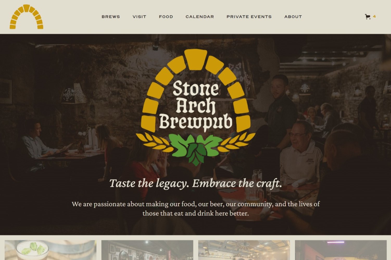 Stone Arch Brewpub near Goat Creek