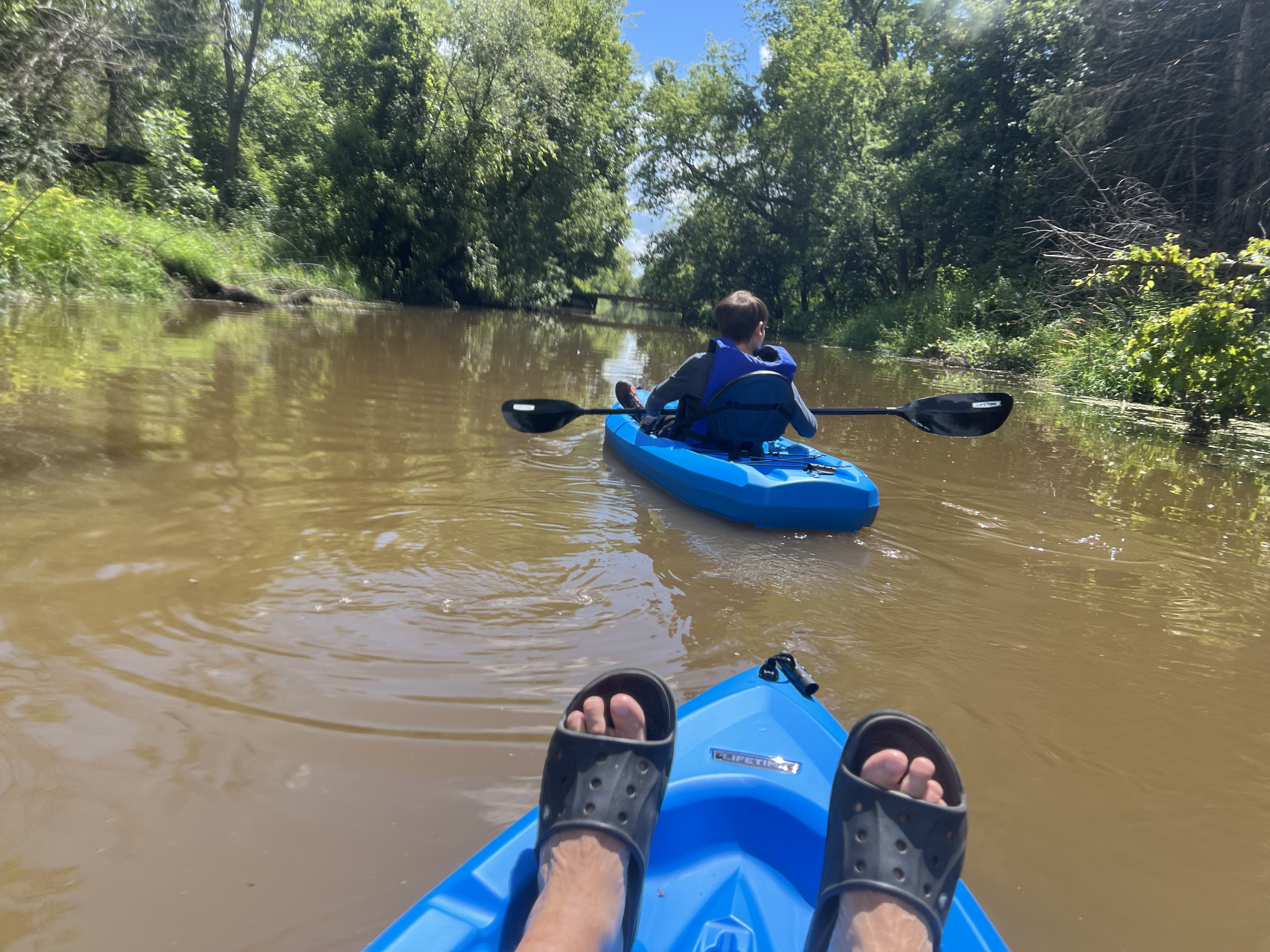Kayaking on Goat Creek